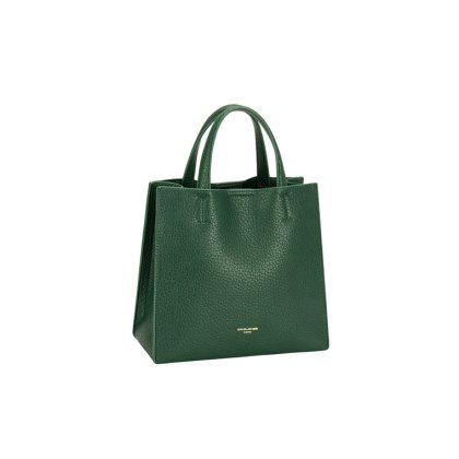 David Jones Box Tote Bag Dark Green David Jones Box Tote Bag Dark Green