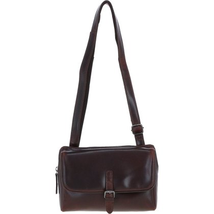 Ashwood Leather X-Body Shoulder Bag Brandy