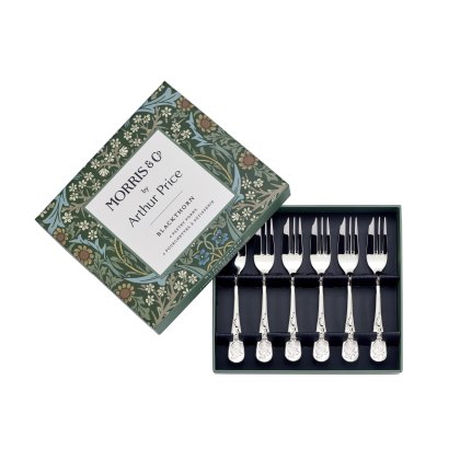 Morris & Co Blackthorn Box of 6 Pastry Forks Morris & Co Blackthorn Box of 6 Pastry Forks