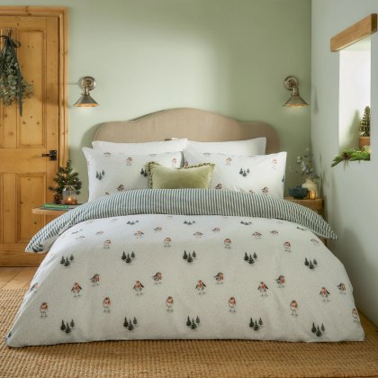 Paoletti Robins Return Brushed Duvet Cover Set