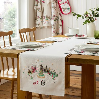 Catherine Lansfield Christmas Town Table Runner