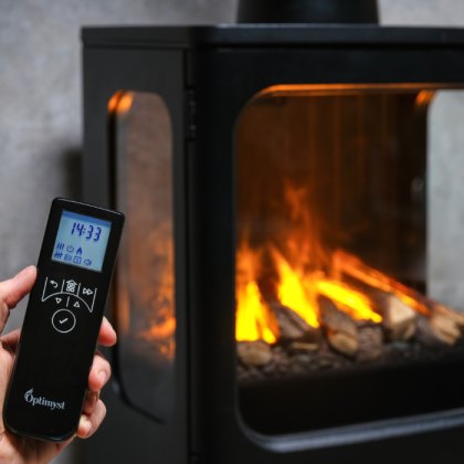 Dimplex Mapleton Optimyst Stove with Log Store