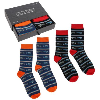 Shudehill Mens Bamboo Socks Gift Box Landrover Shudehill Mens Bamboo Socks Gift Box Landrover