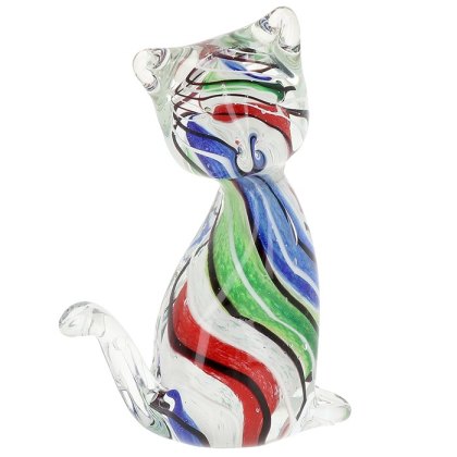 Shudehill Art in Glass Handmade Glass Cat Shudehill Art in Glass Handmade Glass Cat