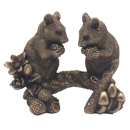 Shudehill Reflections Bronze Mouse on Branch Shudehill Reflections Bronze Mouse on Branch