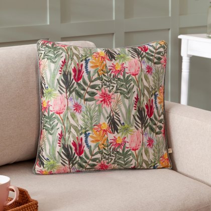 Paoletti Country Wilds Multicolour Blossom Printed Cushion