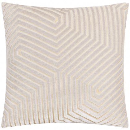 Paoletti Evoke Cut Oyster Velvet Cushion