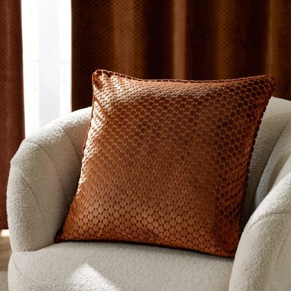 Paoletti Neptune Copper Velvet Cushion Paoletti Neptune Copper Velvet Cushion