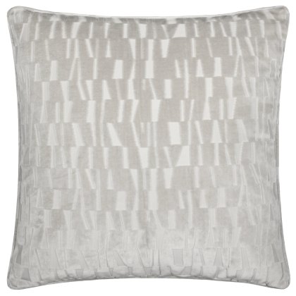 Paoletti Manhattan Silver Velvet Cushion