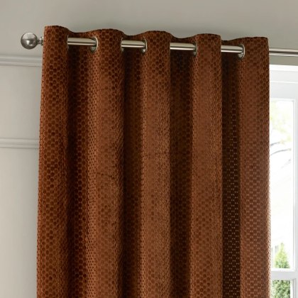 Paoletti Neptune Copper Velvet Room Darkening Curtains Paoletti Neptune Copper Velvet Room Darkening Curtains