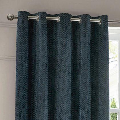 Paoletti Neptune Navy Velvet Room Darkening Curtains Paoletti Neptune Navy Velvet Room Darkening Curtains
