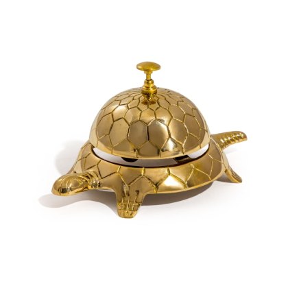 McGowan Rutherford Brass Tortoise Table Bell