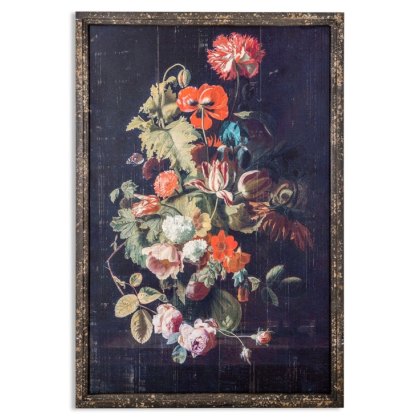 McGowan Rutherford Antiqued Boho Floral Wall Print