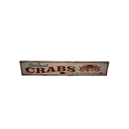 McGowan Rutherford "Steamed Crabs" Wooden Wall Sign McGowan Rutherford "Steamed Crabs" Wooden Wall Sign