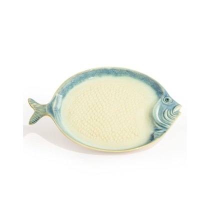 McGowan Rutherford Blue & White Ceramic Fish Dish McGowan Rutherford Blue & White Ceramic Fish Dish