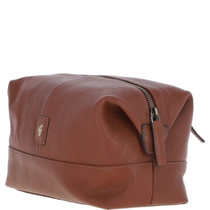 Ashwood Leather Milo Leather Wash Bag Chestnut Ashwood Leather Milo Leather Wash Bag Chestnut