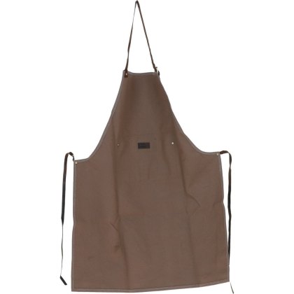 Ashwood Leather Fenland Canvas Leather Apron Mud/Grey Ashwood Leather Fenland Canvas Leather Apron Mud/Grey