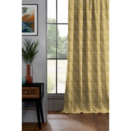 Style Furnishings Made to Measure Curtains Gusta - Ochre Style Furnishings Made to Measure Curtains Gusta - Ochre