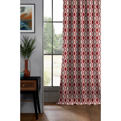 Style Furnishings Made to Measure Curtains Kasian - Red Style Furnishings Made to Measure Curtains Kasian - Red