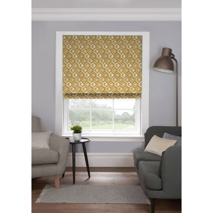 Style Furnishings Made to Measure Roman Blinds Gusta - Ochre Style Furnishings Made to Measure Roman Blinds Gusta - Ochre