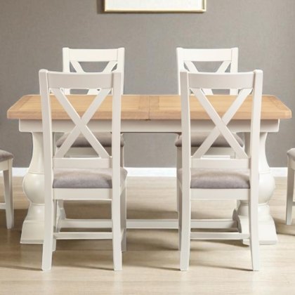 Arlington 1.6m Extending Dining Table and 4 Chairs