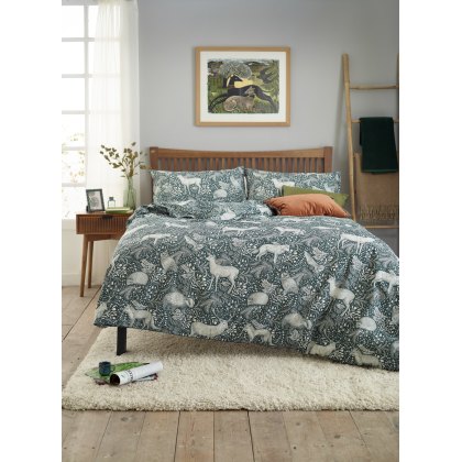 Deyongs Woodland Folk Duvet Cover Set Green