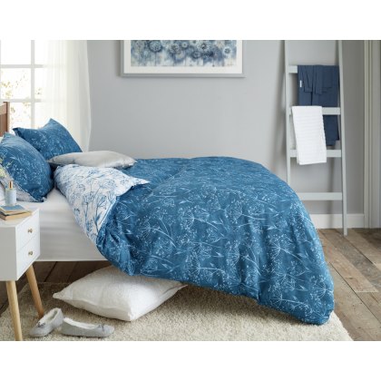 Deyongs Cow Parsley Blue Duvet Cover Set