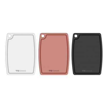 Greenworks Set of 3 Cutting Boards Red/White/Black