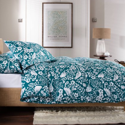 The Lyndon Company Woodland Bird Brushed Duvet Cover Set The Lyndon Company Woodland Bird Brushed Duvet Cover Set