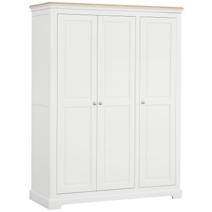 Broadway Triple Wardrobe in White