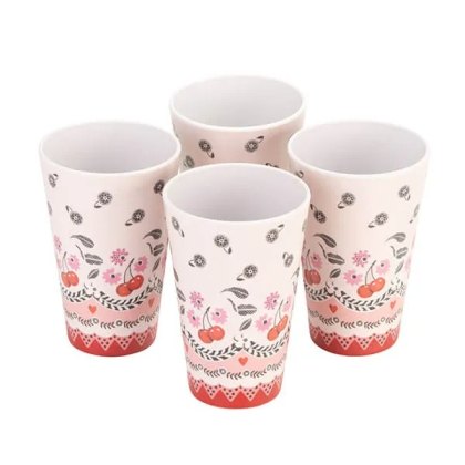 Cath Kidston Cherry Set of 4 Melamine Tumblers