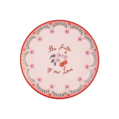 Cath Kidston Cherry Set of 4 Melamine Side Plates
