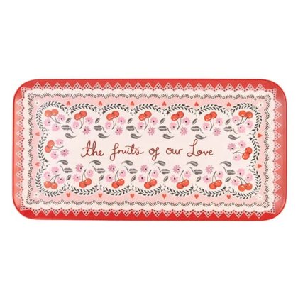 Cath Kidston Cherry Rectangular Melamine Platter