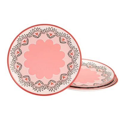 Cath Kidston Cherry Set of 4 Melamine Dinner Plates