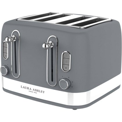 Laura Ashley Dark Slate 4 Slice Toaster