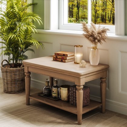Broadway Coffee Table with Shelf in Oak