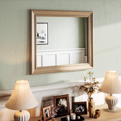 Broadway Wall Mirror in Oak