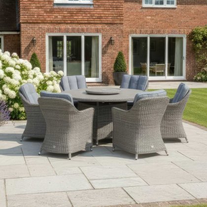 Ivy 6 Seater Round Dining Set