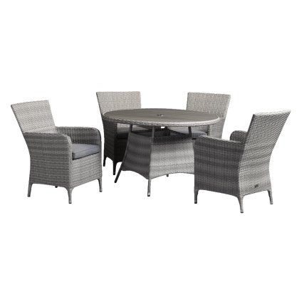 Norfolk & Co Brancaster 4 Seater Round Dining Set