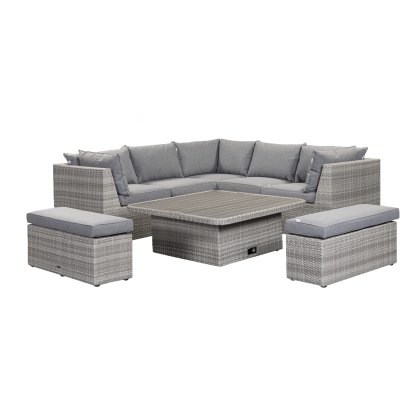 Norfolk & Co Brancaster Corner Sofa with Adjustable Table & Benches