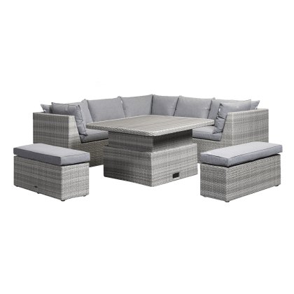 Norfolk & Co Brancaster Corner Sofa with Adjustable Table & Benches