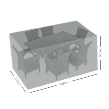 Norfolk & Co 6 Seater Rectangular Garden Furniture Cover