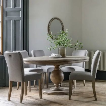 Gallery Direct Vancouver 1.2m Round Extending Dining Table