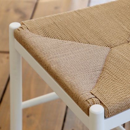 Gallery Direct Eton Woven Dining Chair Pair in White