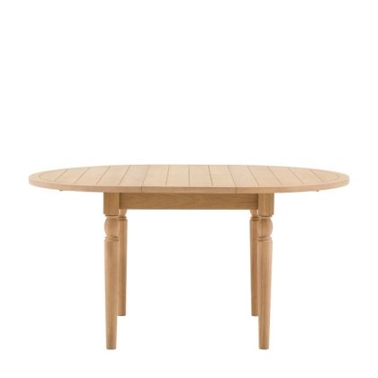 Gallery Direct Eton Round Extending Dining Table in Natural