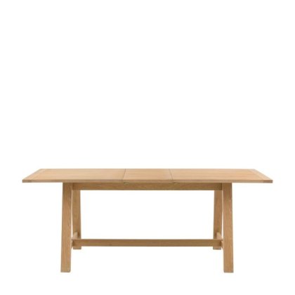 Gallery Direct Eton Trestle Extending Dining Table in Natural