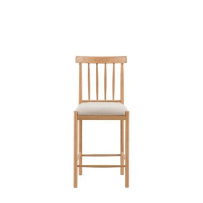 Gallery Direct Eton Upholstered Bar Stool Pair in Natural