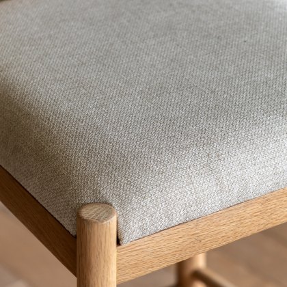 Gallery Direct Eton Upholstered Bar Stool Pair in Natural
