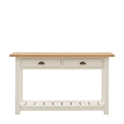 Gallery Direct Eton 2 Drawer Console Table in White
