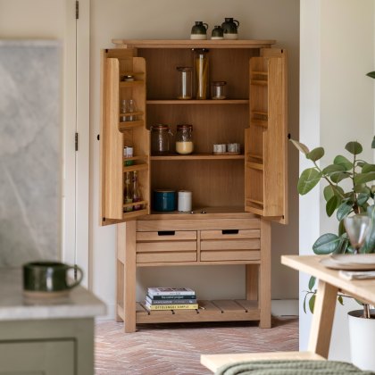 Gallery Direct Eton Larder Cupboard in Natural